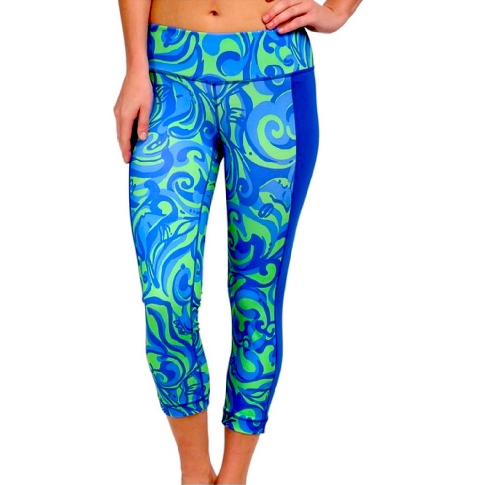 Lilly Pulitzer Luxletic Athletic I’m no Angel Capri Workout gear medium